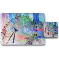 Benjamin Tate Design london eye placemat coaster set in Natural