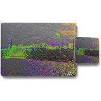 Benjamin Tate Design landscape london with a difference placemat coaster set in Natural
