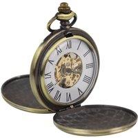 Oliver Tweed Classic Mechanical Pocket Watch Peaky Blinders Vintage Skeleton Automatic in Gold