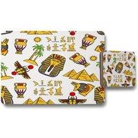 Benjamin Tate Design egypt placemat coaster set in Natural