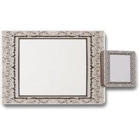 Benjamin Tate Design concrete frame placemat coaster set in Natural