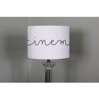 Benjamin Tate Design text cinema ceiling lamp shade in Natural