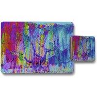 Benjamin Tate Design tree growth placemat coaster set in Natural