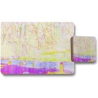 Benjamin Tate Design london eye tree drops placemat coaster set in Natural