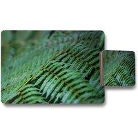 Benjamin Tate Design grren leaves pattern & texture at indonesia placemat coaster set in Natural