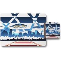 Benjamin Tate Design hollywood placemat coaster set in Natural