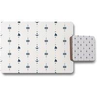 Benjamin Tate Design Cushions - Blue Leaves Frame (Cushion)
