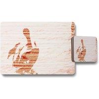 Benjamin Tate Design puffin placemat coaster set in Natural