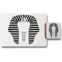 Benjamin Tate Design tutankhamun placemat coaster set in Natural