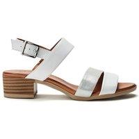 Moda In Pelle Women's 'Kala' Leather Sandals in White | Size: 5