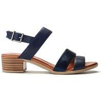 Moda In Pelle Women's 'Kala' Leather Sandals in Navy | Size: 3