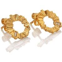 Hot Diamonds Women's HD X GE Believe Stud Earrings in Gold | Size: 12mm
