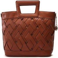 Moda In Pelle Women's 'Lattice Tote' Porvair Tote Bag in Tan