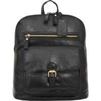 Doris Tan Real Leather Casual Backpack Medium Size Organiser Rucksack