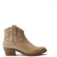 Moda In Pelle Women's 'Bracknell' Leather Ankle Boots in Cream | Size: 6