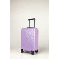 JLY Cabin Suitcase Small 20' Inch Hard Shell Hand Luggage - Lightweight, Durable with Built-in Cupholder, TSA Lock, Dual Spinner Wheels in Lilac