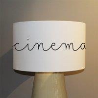 Benjamin Tate Design text cinema ceiling lamp shade in Natural