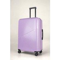 JLY Large Suitcase 28' Inch Hard Shell Checked Luggage - Lightweight, Durable with Built-in Cupholder, TSA Lock, Dual Spinner Wheels in Lilac