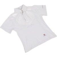 Aubrion Women's Tie Keeper Short-Sleeved Shirt in White | Size: 3-4
