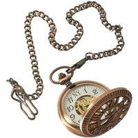 TruClothing Men's Automatic Mechanical Blinders Pocket Watch in Rose Gold
