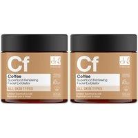 Dr. Botanicals Women's Coffee Superfood Renewing Facial Exfoliator 60ml x 2 Duo Pack in White