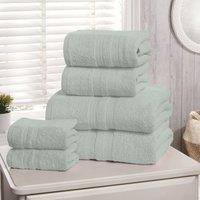 Rapport Home Camden Pure Cotton 6 Piece Towel Bale in Duck Egg Blue