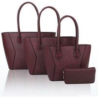Squisita Elegant 4in1 PU Leather Handbag x Tote bag with Purse