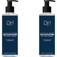 Dr H Women's Foaming Gel Cleanser with Marine Collagen 120ml x 2 Duo Pack in White
