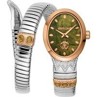 Roberto Cavalli Women's Snake Stainless Steel Two Toned Silver & Rose Gold Watch