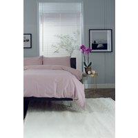 The Lyndon Company Luxury 100% Cotton 200 Thread Count Duvet Cover Set in Pink | Size: Single