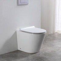 Limoge Baku Back-to-Wall Toilet in White