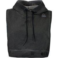 Reebok Women's Combat Glory Grey Cropped Hoodie in Dark Grey | Size: Large