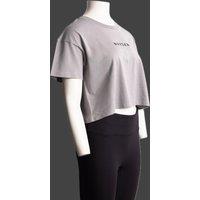 NVYSKN Women's Premium Comfort Cropped Cotton T-Shirt in White | Size: Small