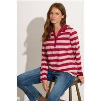 M&Co Women's Cotton Polo Shirt in Red | Size: 10