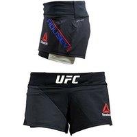 Reebok Women's UFC Ronda Rousey Octagon Black Shorts | Size: 26