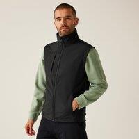 Regatta Men's Octagon 3-layer Softshell Bodywarmer in Jet Black | Size: 4XL