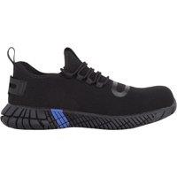 ABSOLUTE FOOTWEAR Men's Easy Slip On Cushioned Breathable Mesh Trainers with Composite Toecap in Navy | Size: 13