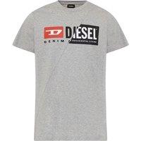 Diesel Men's Cuty Design Grey T-Shirt | Size: Large