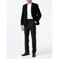 XPOSED Men's Matthew Corduroy Blazer Jacket in Navy | Size: 46