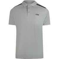 Cavalli Class Men's Taped Shoulders Grey Polo Shirt | Size: Large