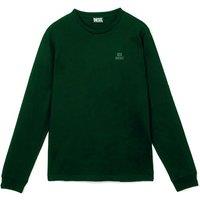 Diesel Men's Small Monotone Logo Long Sleeve Green T-Shirt | Size: Medium