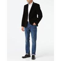 XPOSED Men's Matthew Corduroy Blazer Jacket in Black | Size: 42