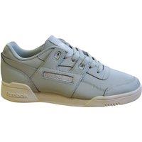 Reebok Women's Classic Workout Lo Plus Blue Trainers | Size: 3.5