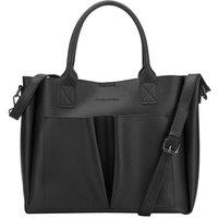 Claudia Canova Women's Megan Xl Front Pocketed Tote Bag in Black