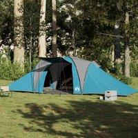 Berkfield Home Family Tent Dome 6-Person Blue Waterproof