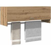 Berkfield Home Wardrobe Artisan Oak 100x32.5x35 cm Engineered Wood in Brown