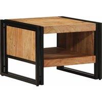 Berkfield Home Coffee Table 50x50x38 cm Solid Wood Acacia in Brown | Size: 50 x 50 x 38 cm