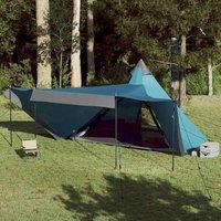 Berkfield Home Family Tent Tipi 8-Person Blue Waterproof