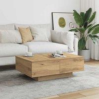 Berkfield Home Coffee Table Artisan Oak 90x60x31 cm Engineered Wood in Brown | Size: 90 x 60 x 31 cm