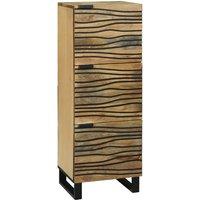 Berkfield Home Highboard - 40x33.5x110 cm Made from Solid Mango Wood in Brown